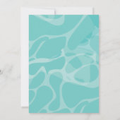 Pool Party Eenhoorn zwembad zweven roze Zomer Verj Kaart (Achterkant)