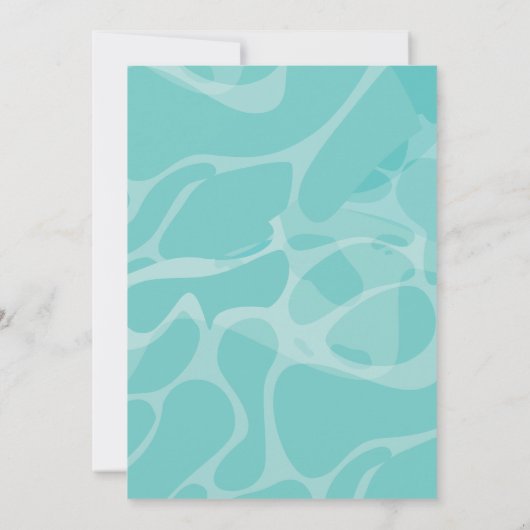 Pool Party Eenhoorn zwembad zweven roze Zomer Verj Kaart (Achterkant)