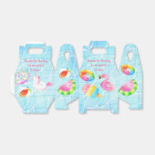 Pool Party Favors Gift Boxes Bedankdoosjes (Uitgevouwen)