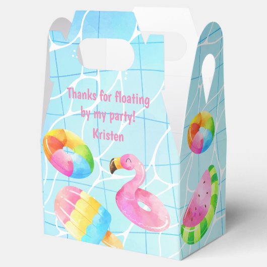 Pool Party Favors Gift Boxes Bedankdoosjes (Geopend)