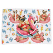 Pool Party for Siamese Cat lovers  Groot Cadeauzakje (Voorkant)