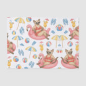 Pool Party for Siamese Cat lovers Tissuepapier (Voorkant)