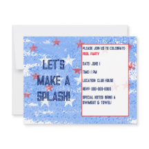 Pool Party for Summer, Holiday of Birthday