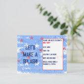 Pool Party for Summer, Holiday of Birthday Kaart (Staand voorkant)