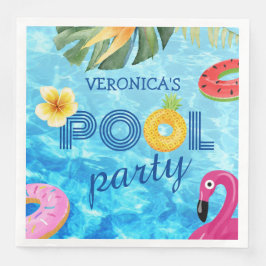 Pool Party Fun Birthday Summer Water Swimming Servet