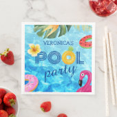 Pool Party Fun Birthday Summer Water Swimming Servet (Insitu)