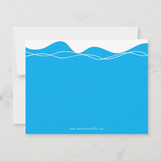 Pool Party Fun Kaart (Achterkant)