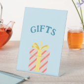 Pool Party "Gifts"-teken Reclamebord Met Voetstuk (Insitu)