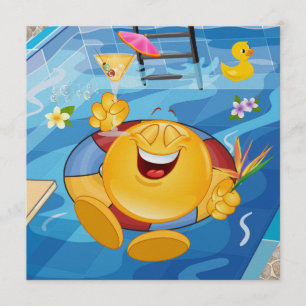 Pool Party - GLIMLACH! Kaart