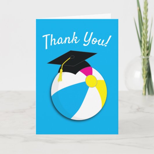 Pool Party Graduation Party Kaart (Voorkant)