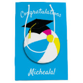 Pool Party Graduation Party Medium Cadeauzakje (Voorkant)