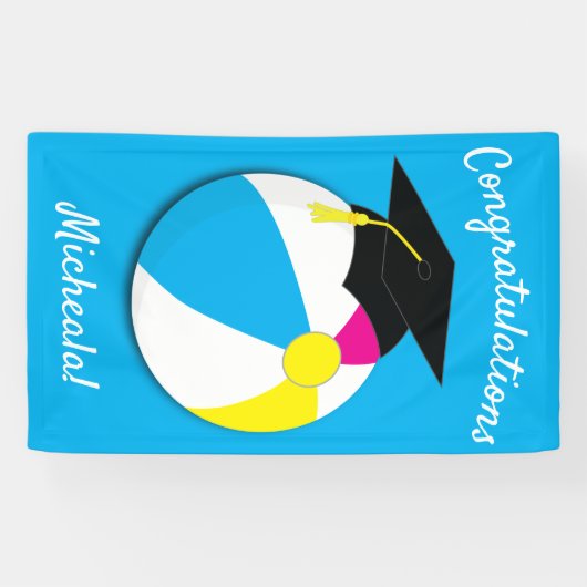 Pool Party Graduation Party Spandoek (Horizontaal)