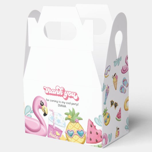 Pool Party Hartelijk dank Bedankdoosjes (Geopend)