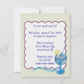 Pool Party Humor Kaart (Achterkant)