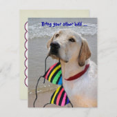 Pool Party Humor Kaart (Voorkant / Achterkant)