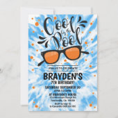 Pool Party Invitation Boy Cool van Pool Party by P Kaart (Voorkant)