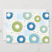 Pool Party Invitation Dunk and Donuts Pool Party Kaart (Achterkant)