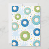 Pool Party Invitation Dunk and Donuts Pool Party Kaart (Achterkant)