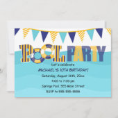 Pool Party Invitation Kinder of Volwassenen Kaart (Voorkant)