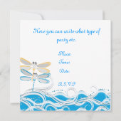 Pool Party Invitation of any Occassion Afstuderen, Kaart (Achterkant)