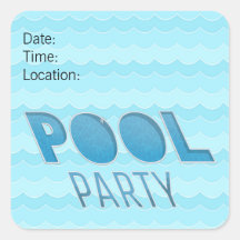 Pool Party Invitation of Reminder
