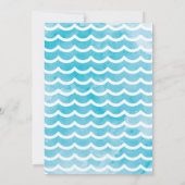 Pool Party Invitation, Pool Bash Birthday Invite Kaart (Achterkant)