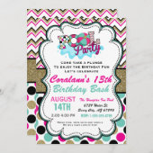 Pool Party Invitation - Summer Party - Water Party Kaart (Voorkant / Achterkant)