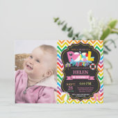 Pool Party Invitation Summer Splish Splash Girl Kaart (Staand voorkant)