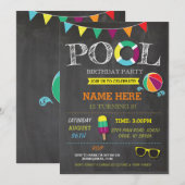 Pool Party Jongens meisjes Verjaardag Strand Uitno Kaart (Voorkant / Achterkant)