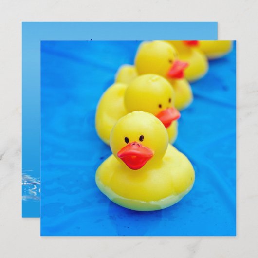 Pool Party Kaart (Voorkant / Achterkant)