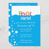 Pool Party Kaart (Voorkant / Achterkant)