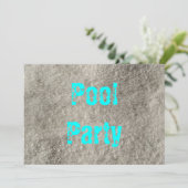 Pool Party Kaart (Staand voorkant)