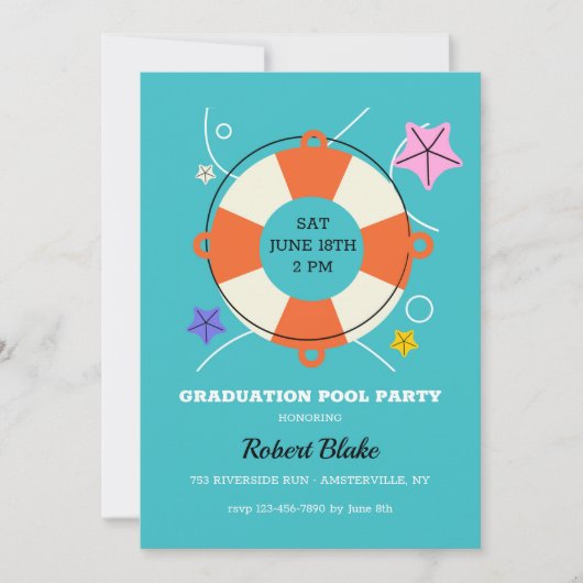 Pool Party Kaart (Voorkant)