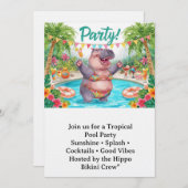 Pool party  kaart (Voorkant / Achterkant)