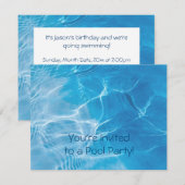 Pool Party Kaart (Voorkant / Achterkant)