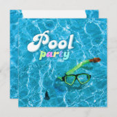 Pool Party Kaart (Voorkant / Achterkant)