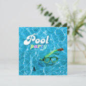 Pool Party Kaart (Staand voorkant)