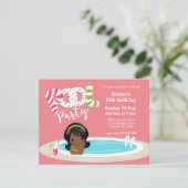 Pool party * kies achtergrondkleur kaart (Staand voorkant)