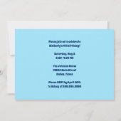 Pool Party Kinder Photo Cute Birthday Invitation Kaart (Achterkant)