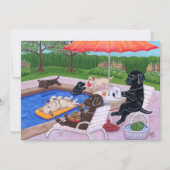 Pool Party Labradors 2 Kaart (Voorkant)