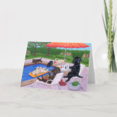 Pool Party Labradors 2 Kaart (Voorkant)