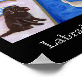 Pool Party Labradors Artwork Poster (Hoek)