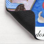 Pool Party Labradors Fun Painting Muismat (Hoek)