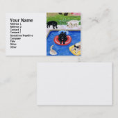 Pool Party Labradors Visitekaartje (Voorkant / Achterkant)