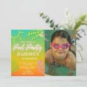 Pool Party - Landschap Kaart (Staand voorkant)