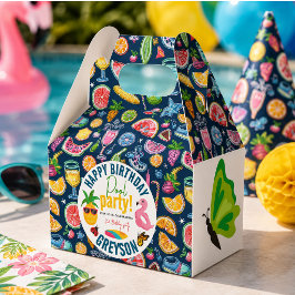 Pool Party | Modern Zomer Thema Verjaardagsfeestje Bedankdoosjes