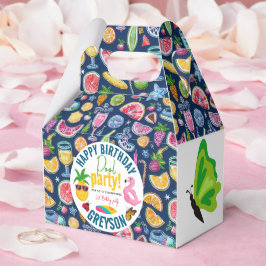 Pool Party | Moderne zomerdag met gemarmerde verja Bedankdoosjes