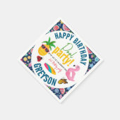 Pool Party | Moderne zomerdag met gemarmerde verja Servet (Hoek)