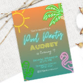 Pool Party Neon Kaart