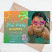 Pool Party Neon Landscape Kaart